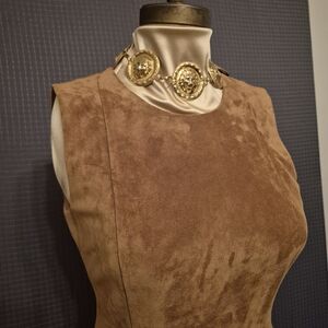 Calvin Klein Vegan Suede Sheath